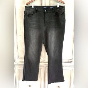 Kaari Black Grey Crop Jeans Sz 16